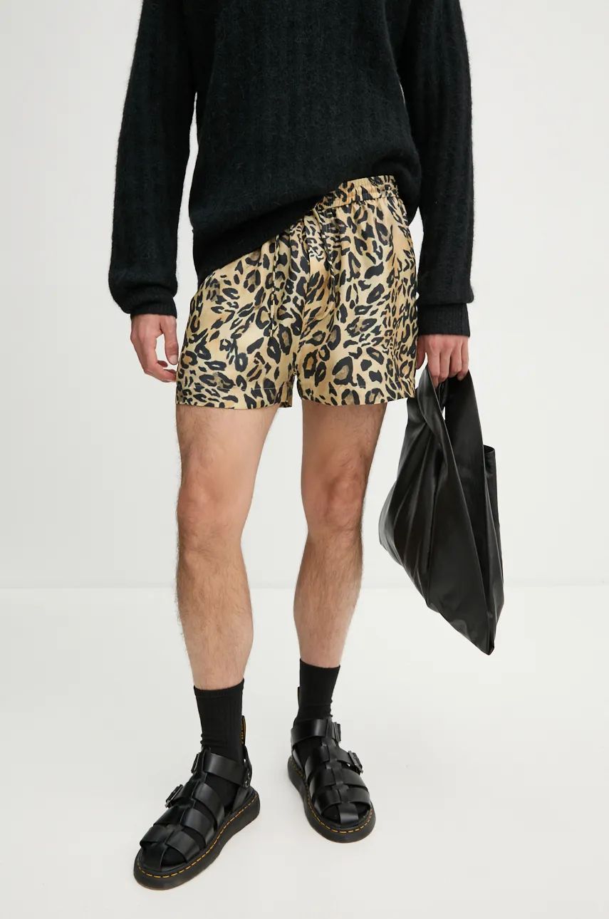 Boxerky Nanushka Silk Shorts Béžová | NM24PFPA04371, 0