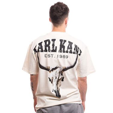 Tričko Karl Kani Small Signature Washed Heavy Jersey Skull Tee Biela | KK6069085, 2