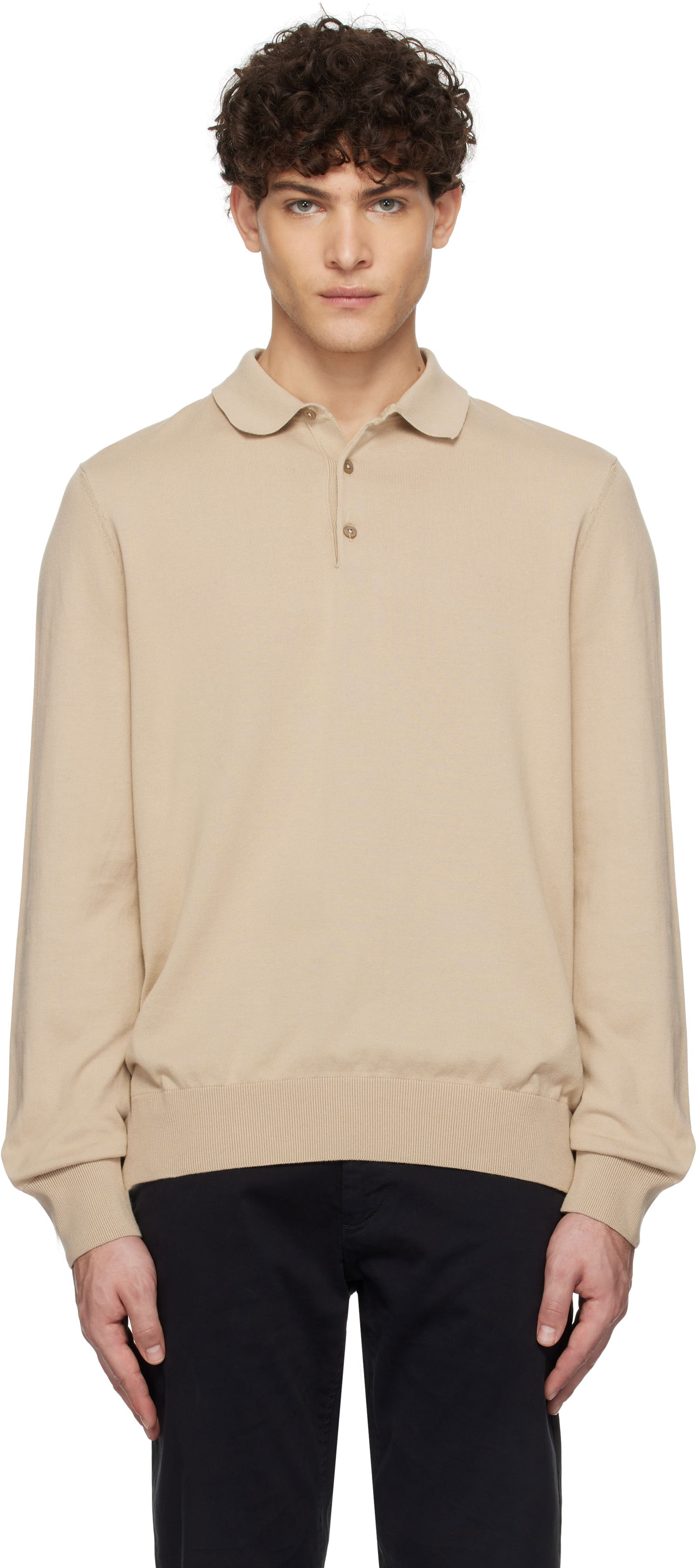 Polo tričko BOSS Regular-Fit Polo Shirt Béžová | 50506025, 0