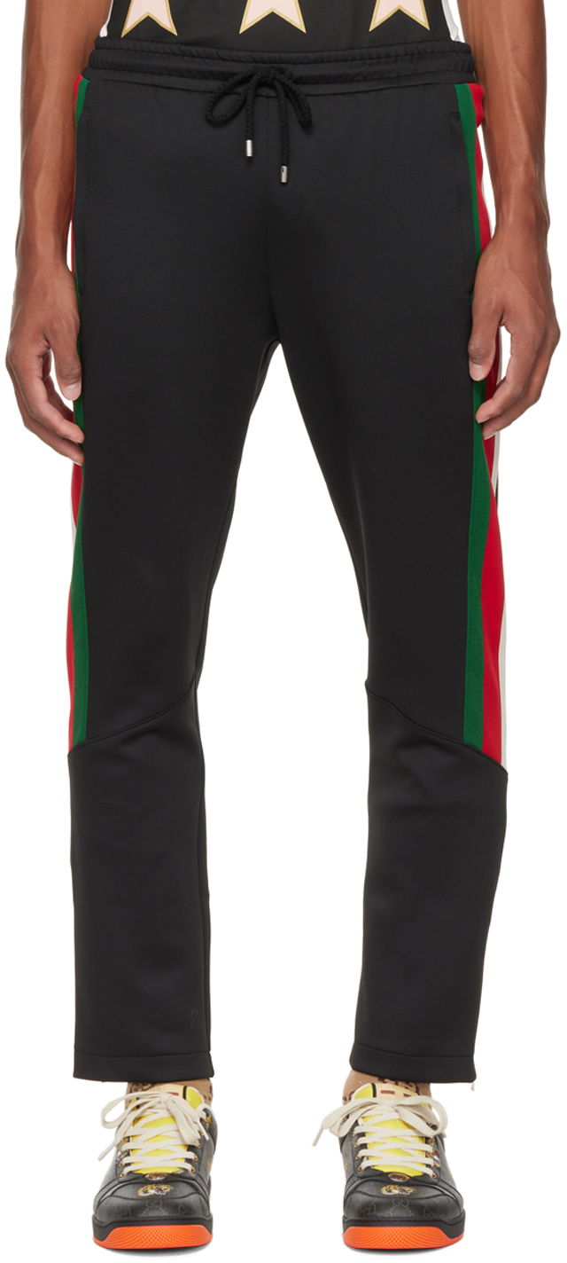 Nohavice Gucci Web Lounge Čierna | 698461 XJEEP, 0