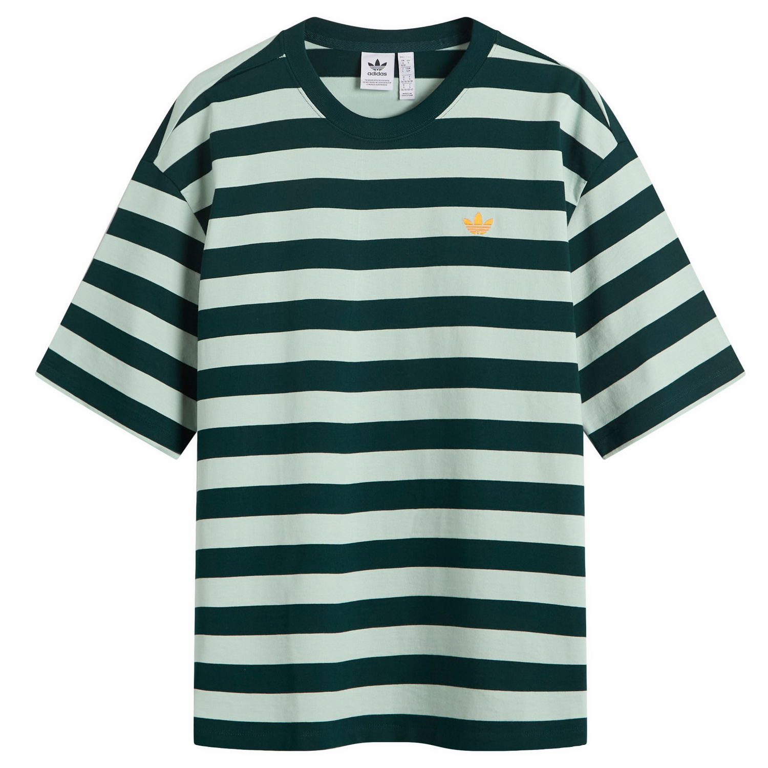 Tričko adidas Originals Women's Striped T-Shirt Zelené | KF2322, 1