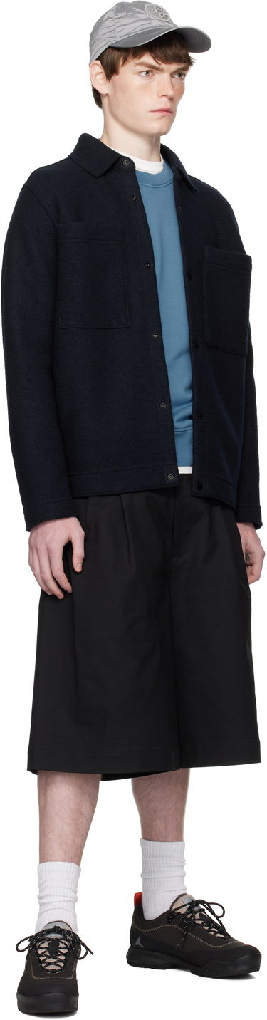 Bunda Stone Island Stone Island Wool Overshirt Navy | K2S15 5100058 S0IN1, 4