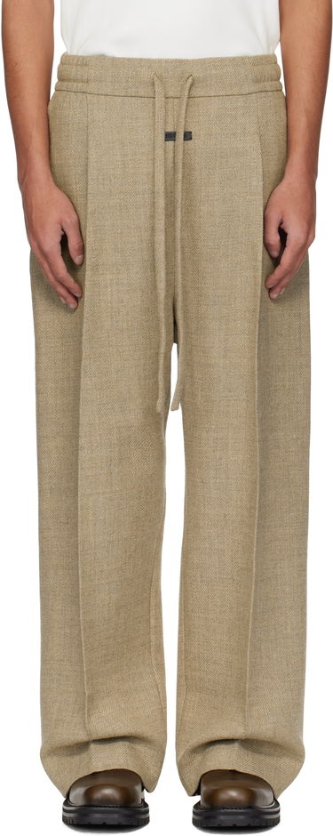 Nohavice Fear of God Fear of God Drawstring Wide Leg Trousers Béžová | FGE240-407HSW, 0