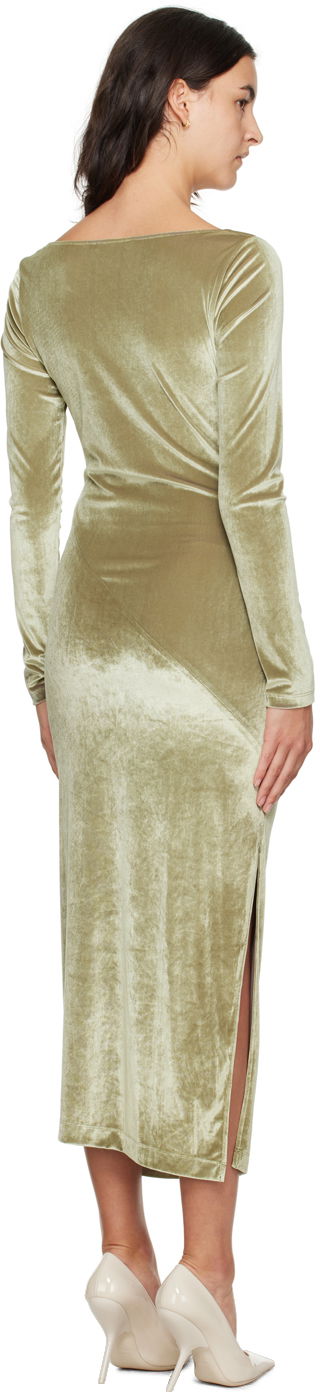 Šaty Helmut Lang Helmut Lang Asymmetrical Maxi Dress Zelené | N07HW601, 2