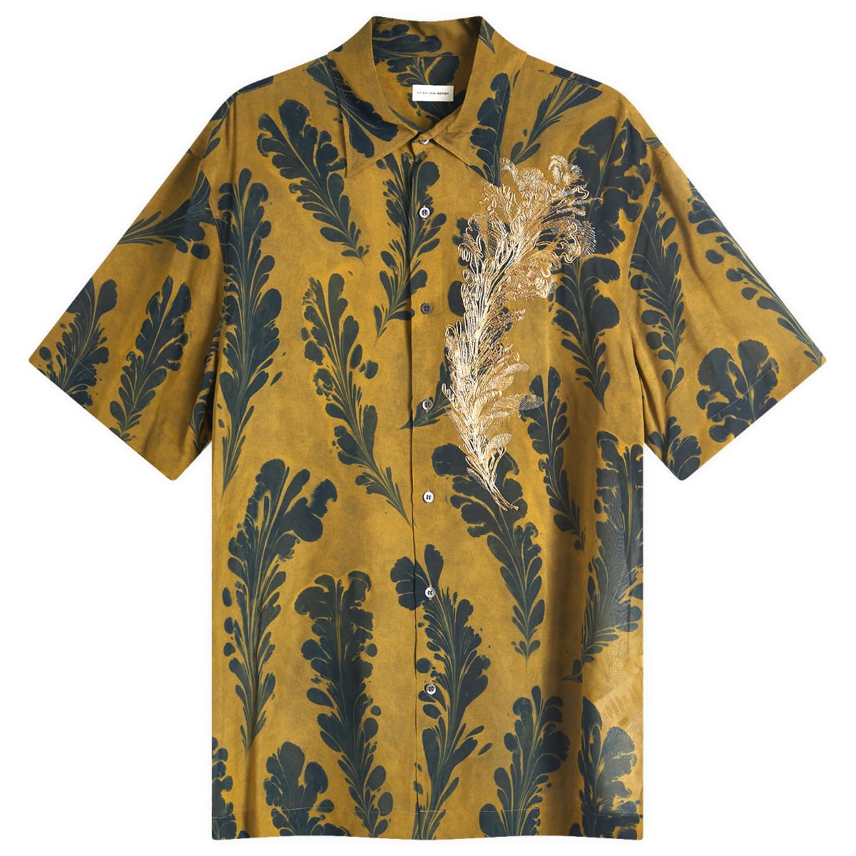 Košeľa Dries Van Noten Dries Van Noten Cassidye Vacation Shirt, Size Large Hnedá | 251-020751-1004-205, 0