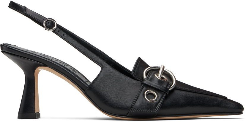 Šperky Aeyde Aeyde Tara Eyelet Slingback Kitten Heels Čierna | A11-PU-VDHS75ST179-SS25-800-007