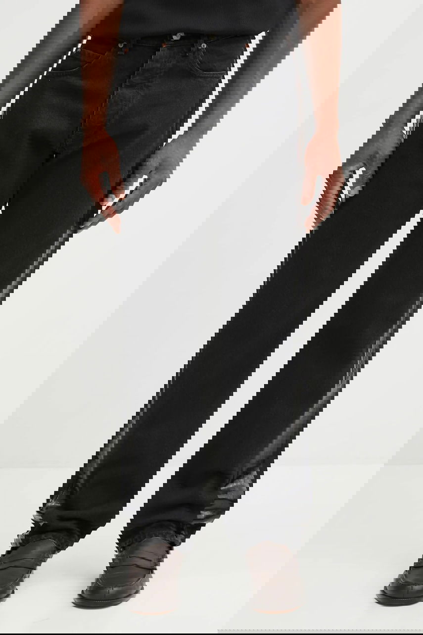 Džínsy Maison Margiela Straight-leg Side Panel Jeans Čierna | SH2LA0035.S30743.972, 0