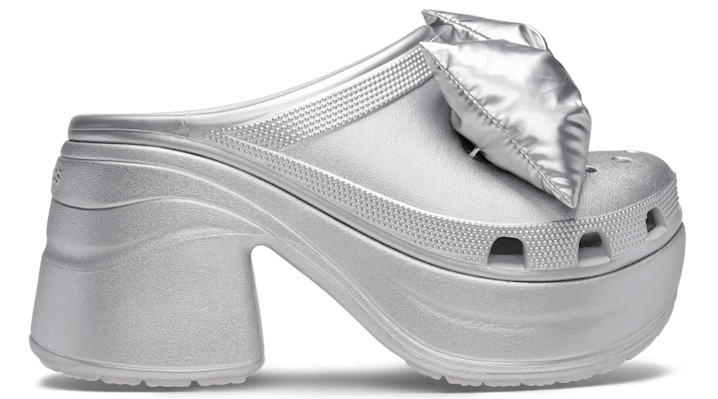 Tenisky a topánky Crocs Siren Metallic Bow Clogs Metalická | 210050-0P1, 0