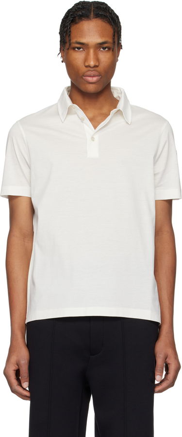 Polo tričko Moncler Moncler Archivio Short Sleeve Polo Biela | K10918A000188390X, 0
