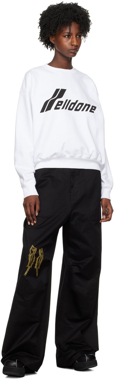 Cargo nohavice We11done We11done Embroidered Wide Leg Trousers Čierna | WD-PT1-23-252-M-BK, 3