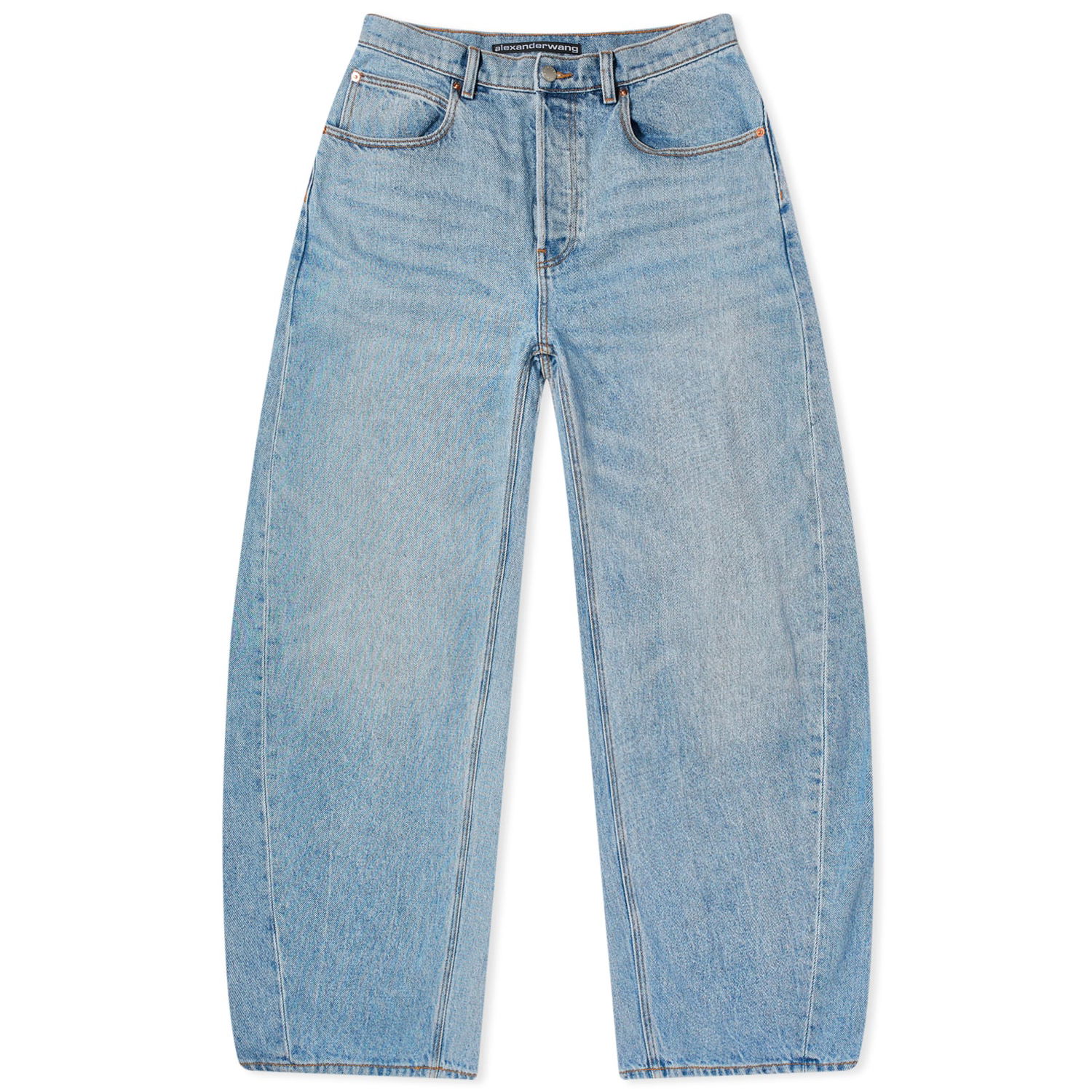 Džínsy Alexander Wang Oversized Rounded Low Rise Jean Modrá | 4DC2244264-468A, 0