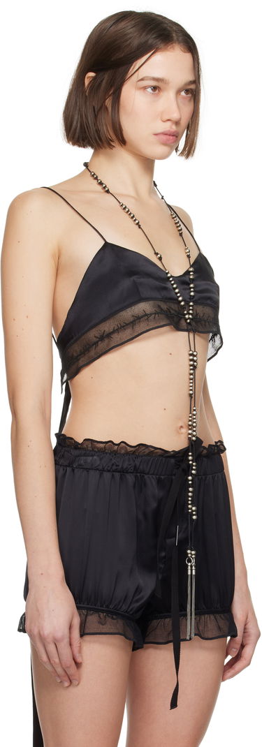 Podprsenka Ann Demeulemeester Black Colletta Bra Čierna | 2402-W-ACC02-R-FA134-099, 1