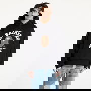 College Puffy Relaxed Fit Pullover Hoodie