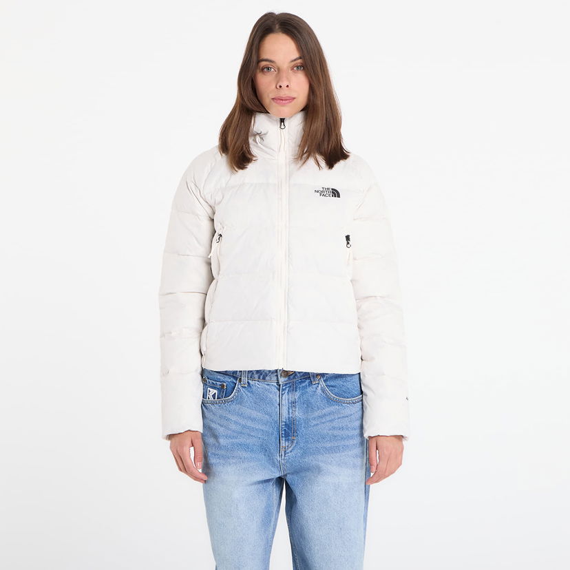 Prešívaná bunda The North Face Hyalite Down Hoodie White Dune Biela | NF0A8E75QLI1