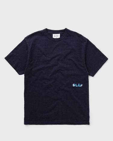 Tričko ØLÅF WATERCOLOR LOGO SLUB TEE Navy | M160103-NAVY, 0