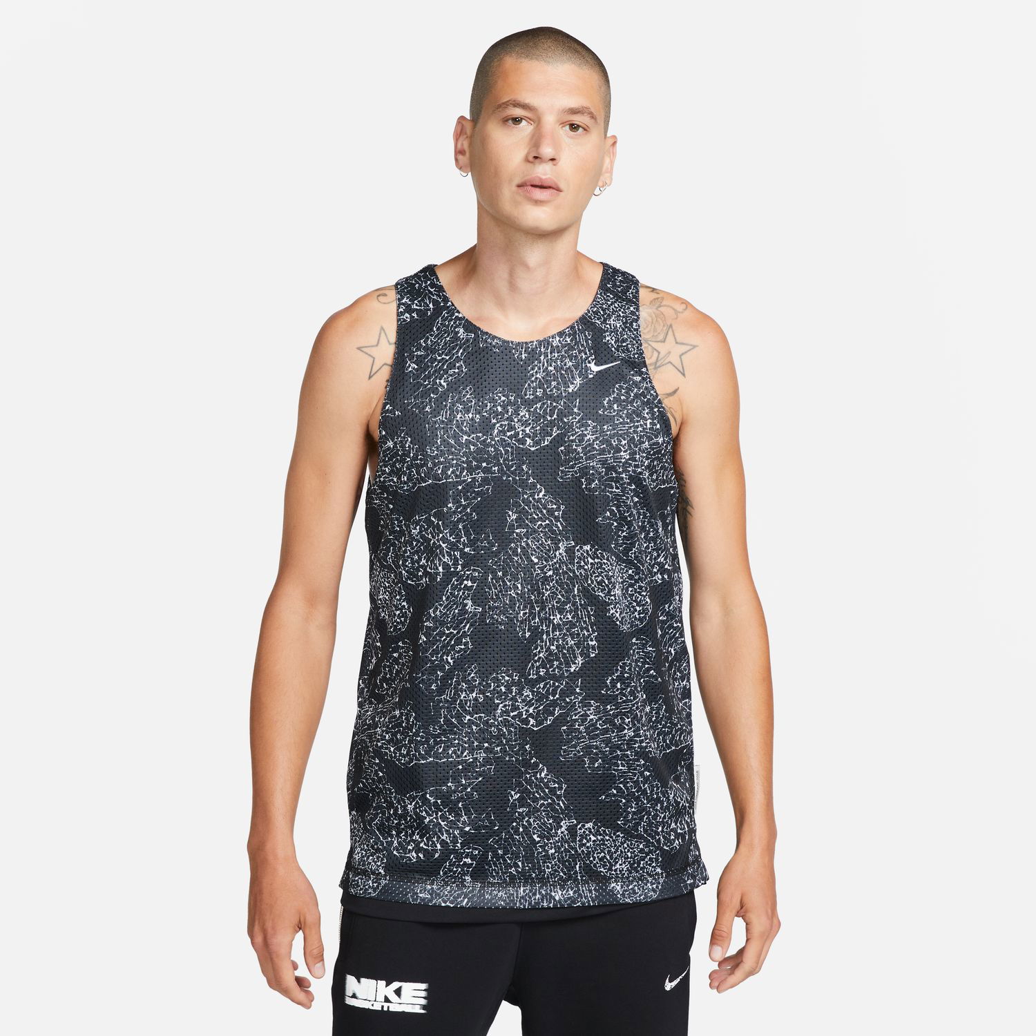 Dres Nike Dri-FIT Standard Issue Reversible Basketball Jersey Black Čierna | FB7055-010, 1