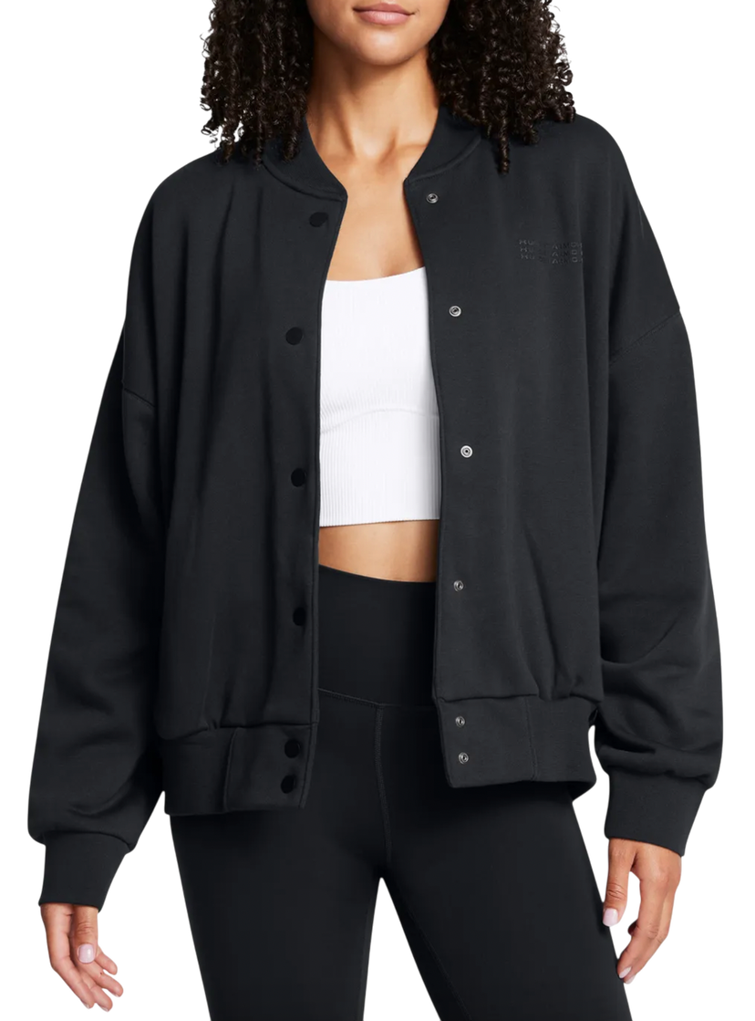 Bomber bunda Under Armour Under Armour Icon Fleece Varsity Jacket Čierna | 1386502-001