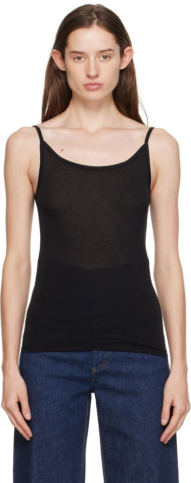 Tielko Baserange Baserange Bamboo Lyocell Tank Top Čierna | TOTT-BL-000, 4