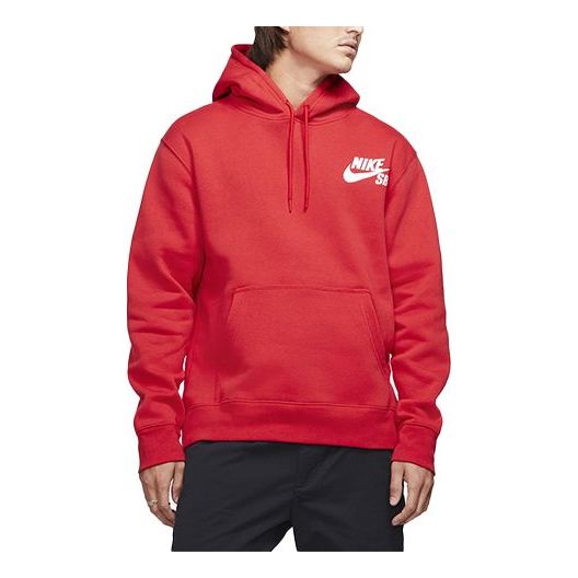Mikina Nike SB Icon Skate Pullover Hoodie Červená | CW7065-657