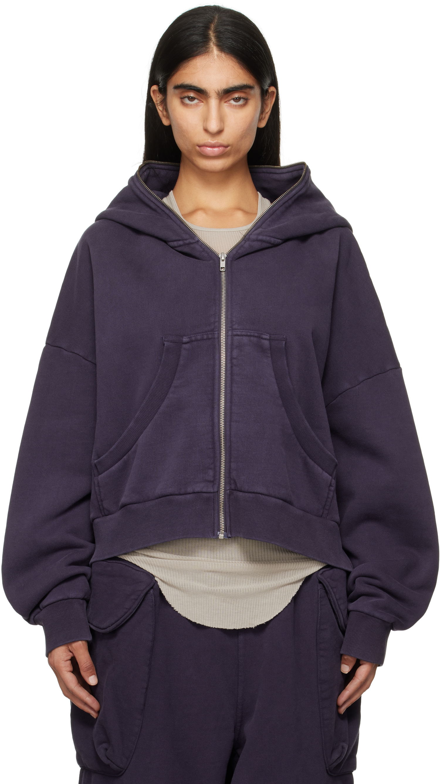 Mikina Entire Studios Entire Studios Eternal Zip Hoodie Fialová | ES2202IN, 0