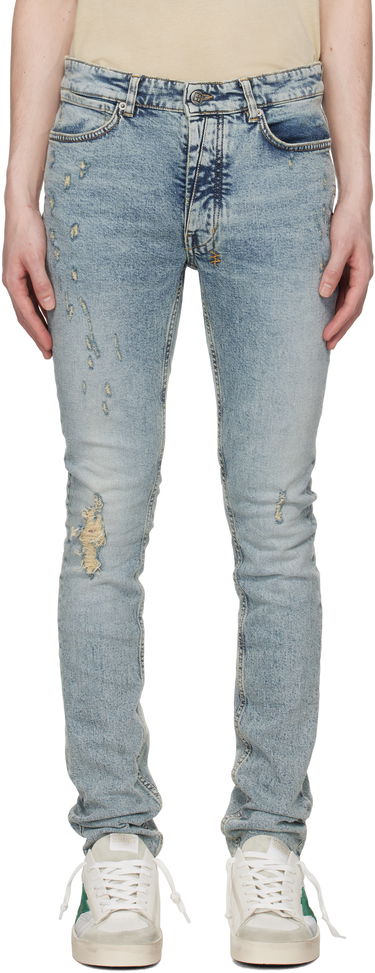 Džínsy Ksubi Ksubi Van Winkle Distressed Slim Jeans Modrá | MSP25DJ017, 0