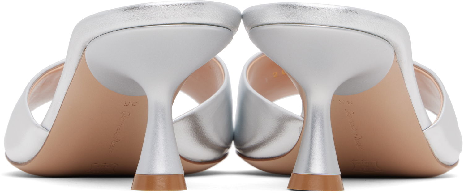 Starostlivosť o obuv Gianvito Rossi Gianvito Rossi Ascent 55 Mules Metalická | G10039-55LAC-NPS, 1