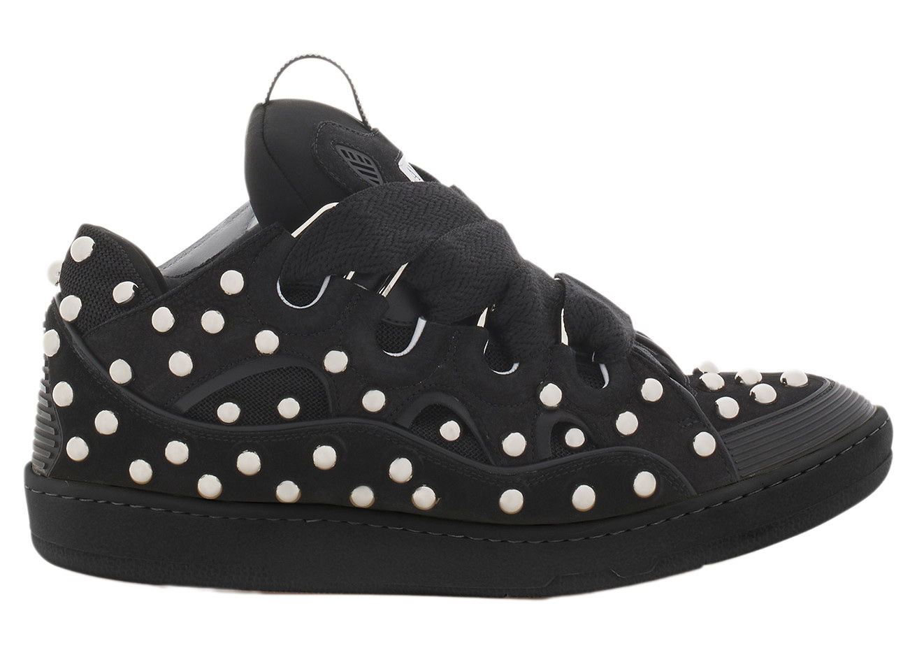 Tenisky a topánky LANVIN Studded Leather Curb "Black" Čierna | FMSKRK11SAKSH231010, 0