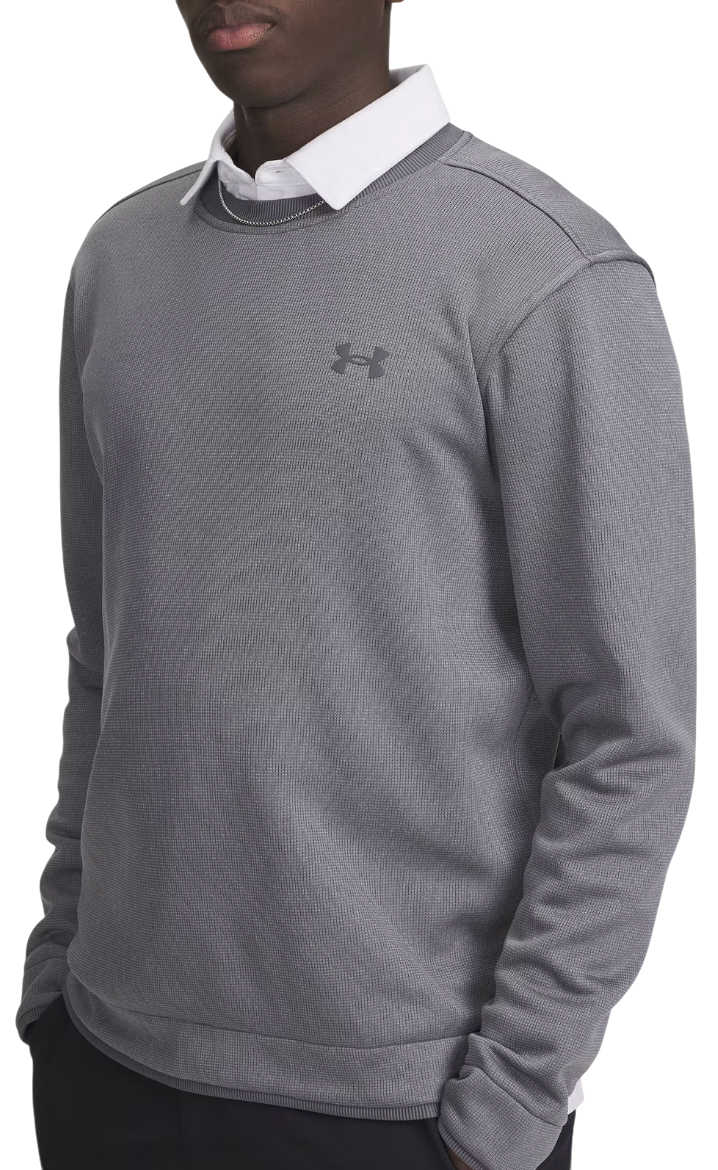 Mikina Under Armour Textured Fleece Crewneck Top Šedá | 6003723-025