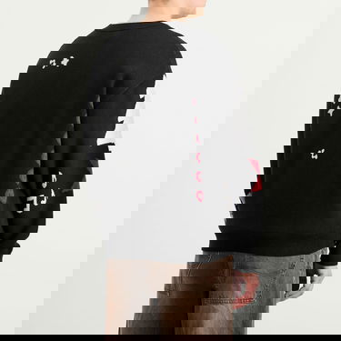 Sveter SKIMS SKIMS x Cactus Plant Flea Market Teddy Bear Snow Print Crewneck Pullover Čierna | PL-PLO-10822M-CPO, 3