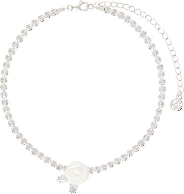 Náhrdelník SHUSHU/TONG SHUSHU/TONG YVMIN Edition Ceramic Rose Choker Necklace Biela | 25649WHT00NN, 0
