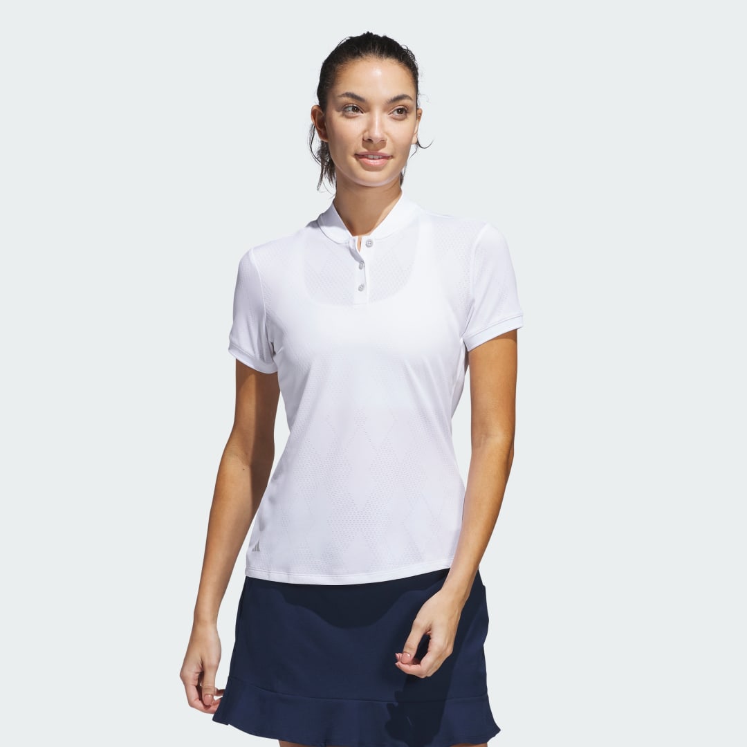 Polo tričko adidas Performance Ultimate365 Diamond Jacquard Golf Polo Biela | JE9922, 0
