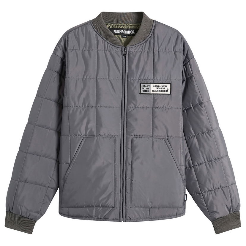 Prešívaná bunda Neighborhood Reversible Padded Jacket Šedá | 252TSNH-JKM10-GRY