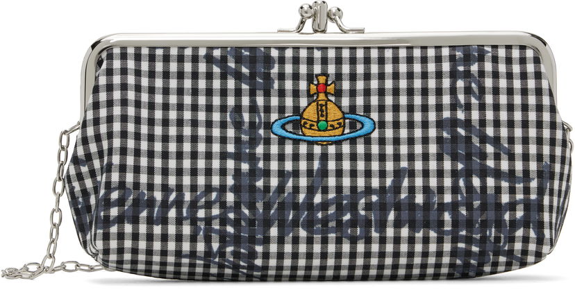 Peňaženka Vivienne Westwood Vivienne Westwood Gingham Frame Chain Bag Čierna | 5A010004W-W011T-