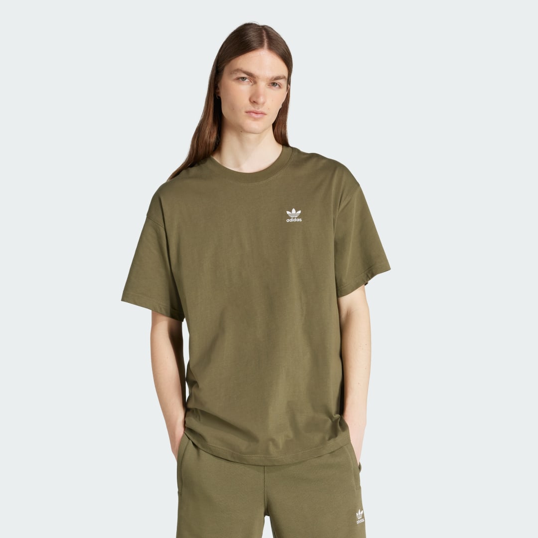 Tričko adidas Performance Essential Color Logo Oversized T-Shirt Zelené | KE6582, 0