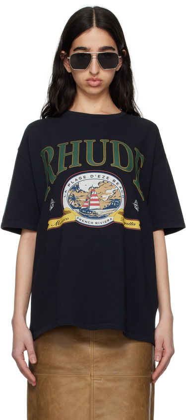 Tričko Rhude Rhude Monaco Regatta Graphic T-Shirt Čierna | RHSS25TT13012, 0