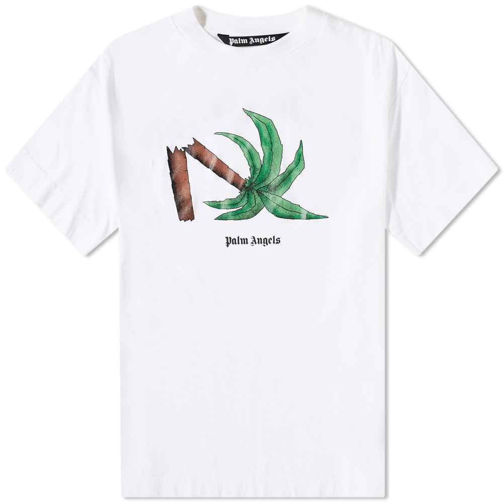 Tričko Palm Angels Broken Palm Tee Biela | PMAA001C99JER0130155, 0