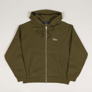 Mikina Dime Dime Cursive Zip Hoodie Zelené | DIME2SP2547OLI, 1