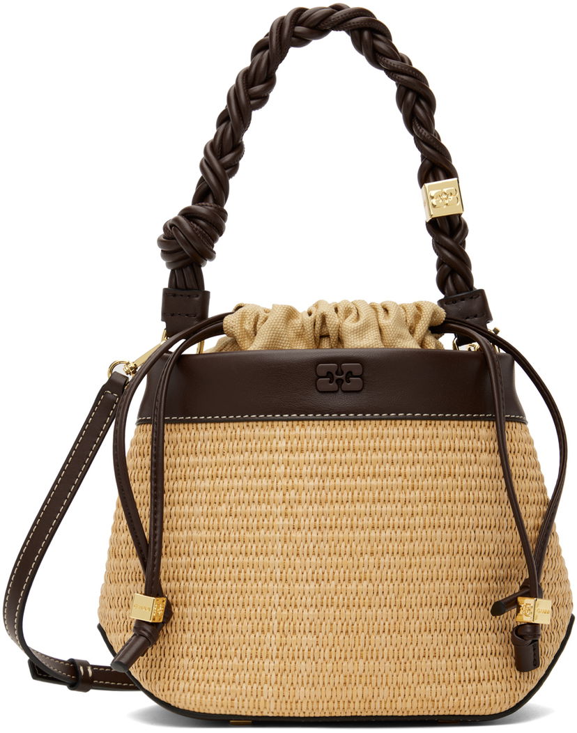 Kabelka GANNI Beige Bou Bucket Bag Béžová | A5905