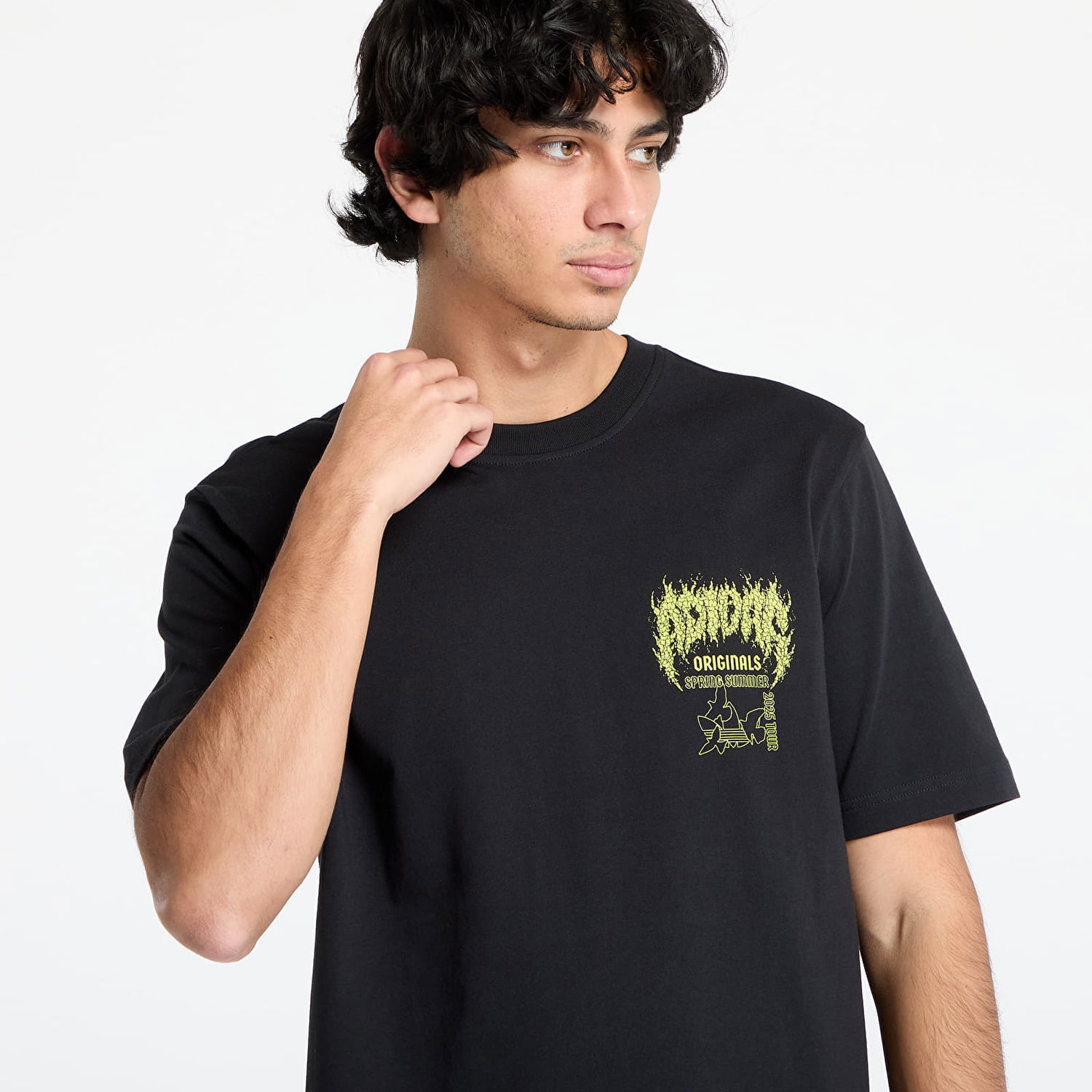 Tričko adidas Originals Black Graphic T-Shirt Čierna | JP2678, 1