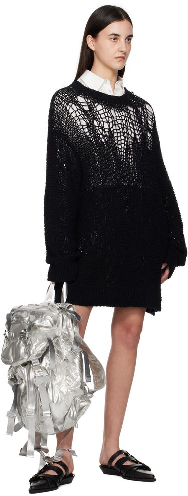 Batoh Junya Watanabe Junya Watanabe Glitter Organdy Backpack Metalická | JO-K202-051-1, 3