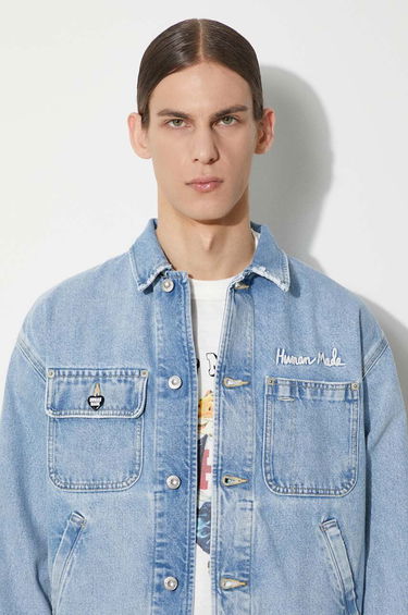 Bunda Human Made Denim Jacket Modrá | HM27JK016, 4