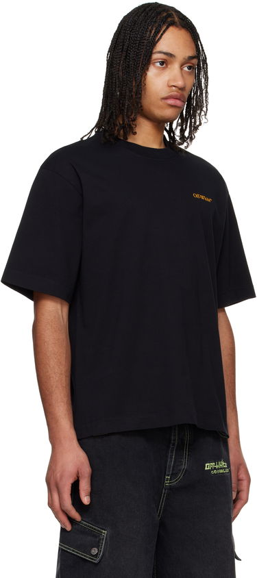 Tričko Off-White Off-White Tape Arrow Skate Short Sleeve T-Shirt Čierna | OMAA120S25JER00D1022, 4
