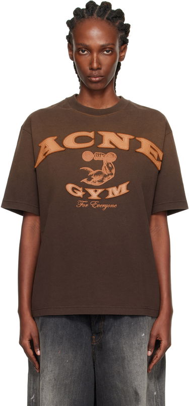 Tričko Acne Studios Acne Studios Logo Graphic T-Shirt Hnedá | CL0401-, 0