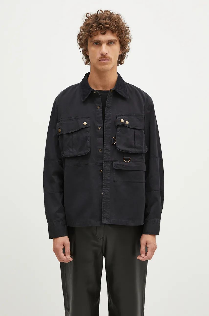 Košeľa Barbour Overshirt Twill Oakmoor Čierna | MOS0380, 0