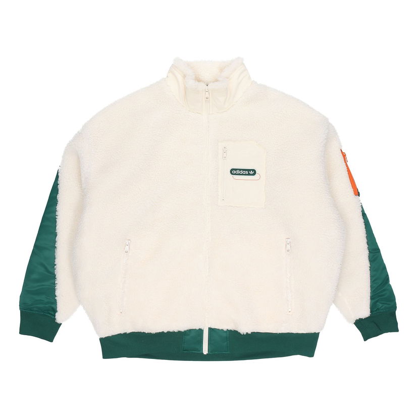 Bomber bunda adidas Originals adidas Originals Sherpa Jacket Biela | HC0373