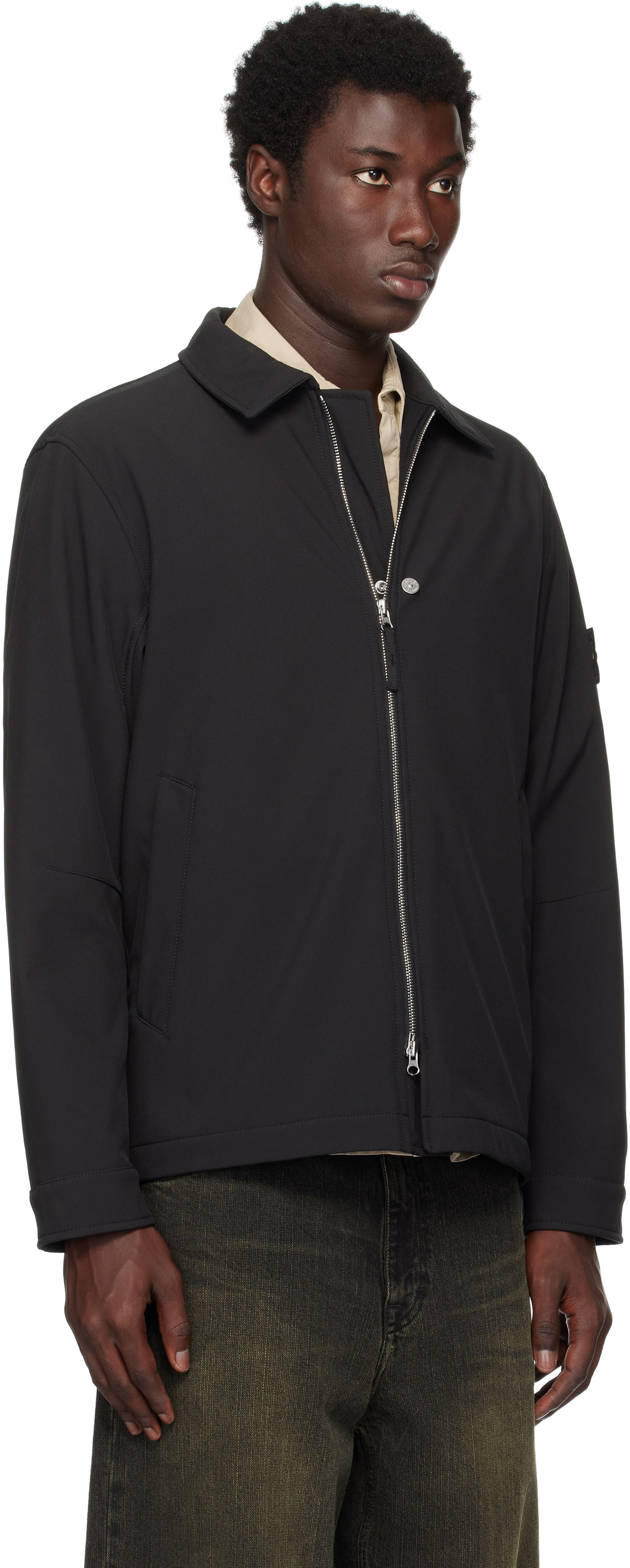 Bunda Stone Island Soft Shell Jacket Čierna | S15 Q100003 S0B22, 1