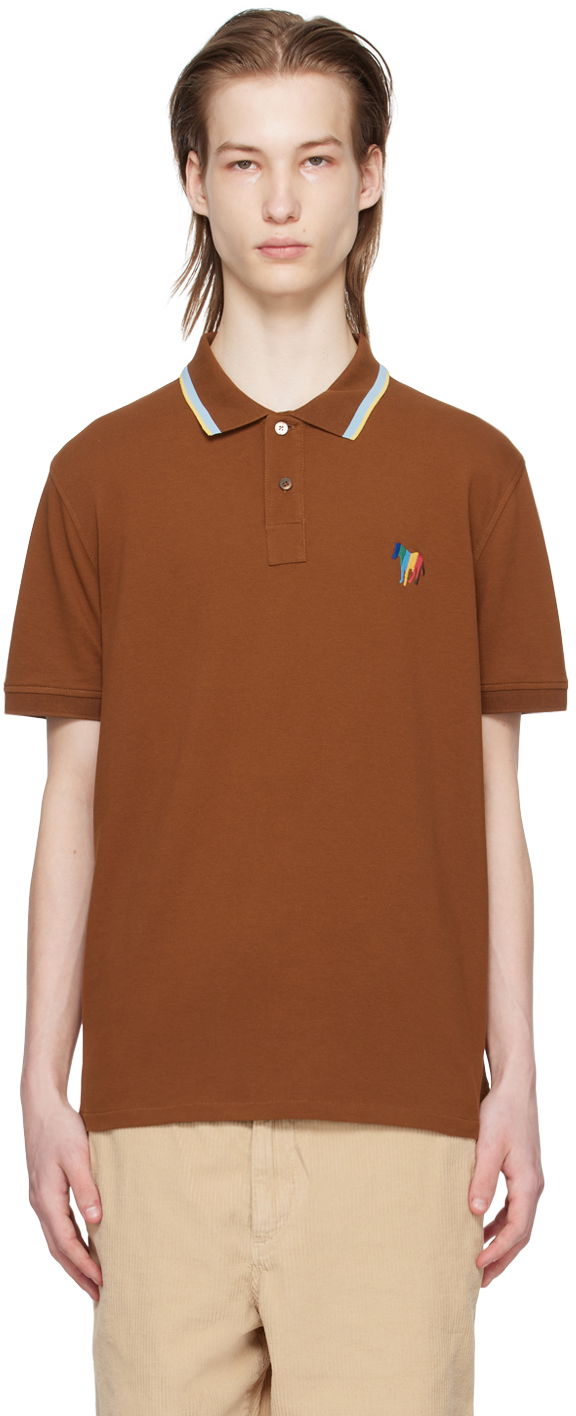 Polo tričko Paul Smith PS Paul Smith Zebra Polo Hnedá | M2R-151LE-M21511-66, 0