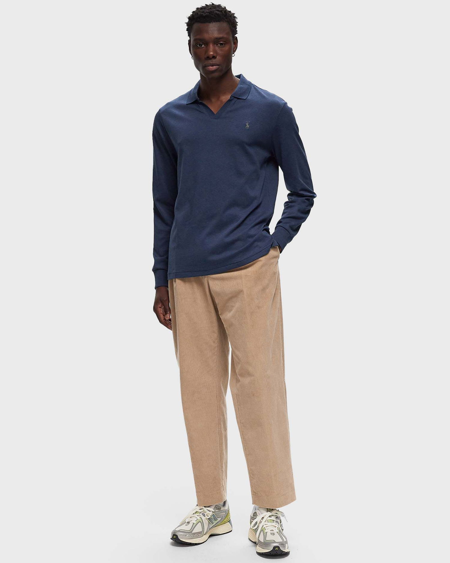 Polo tričko Polo by Ralph Lauren Polo Ralph Lauren LONG SLEEVE-POLO SHIRT Navy | 710922252003, 1