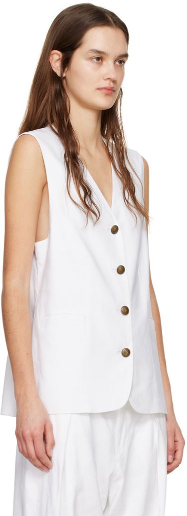 Vesta rag & bone Buttoned Vest Biela | WAW24S40207520, 1