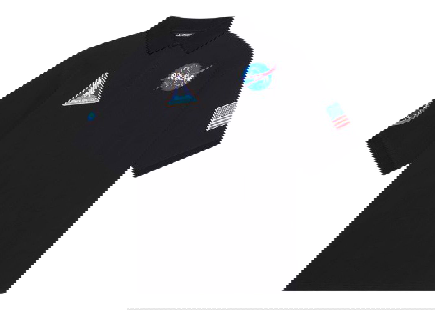 Polo tričko Balenciaga NASA Space Multi-Patch Polo Shirt Čierna | 662493TKVG11070, 0